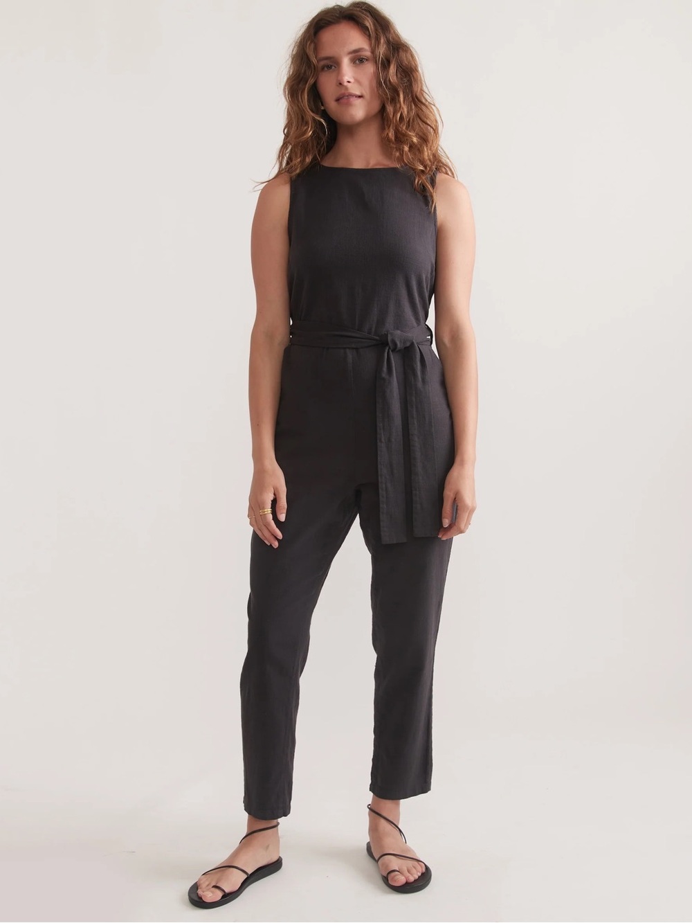 Marine Layer Eloise Belted Jumpsuit NWT